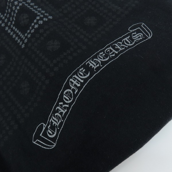 実際に弊社で買取させて頂いた【JPタグ】CHROME HEARTS/クロムハーツ バッククロスプリント Tシャツ/Mの画像 9枚目