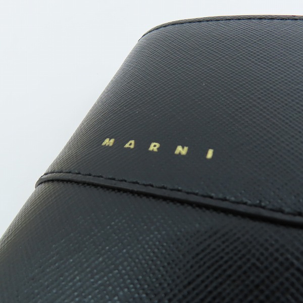 実際に弊社で買取させて頂いたMARNI/マルニ 二つ折り財布 BI-FOLD WALLET/COINPURSE バイフォールドウォレット コインパース PFMOQ14U07の画像 4枚目