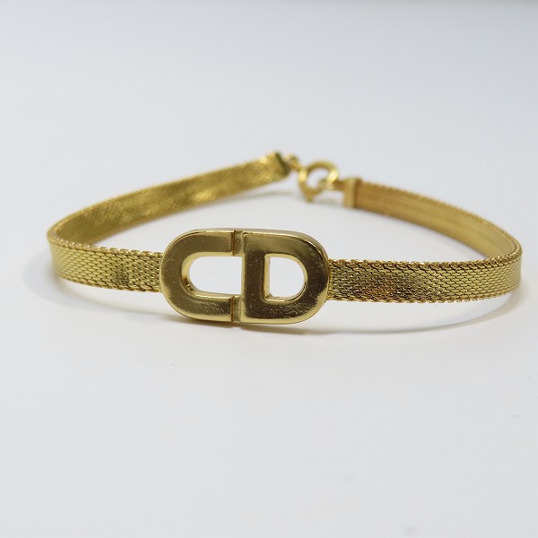 実際に弊社で買取させて頂いたChristian Dior/クリスチャンディオール ロゴ ブレスレットの画像 1枚目