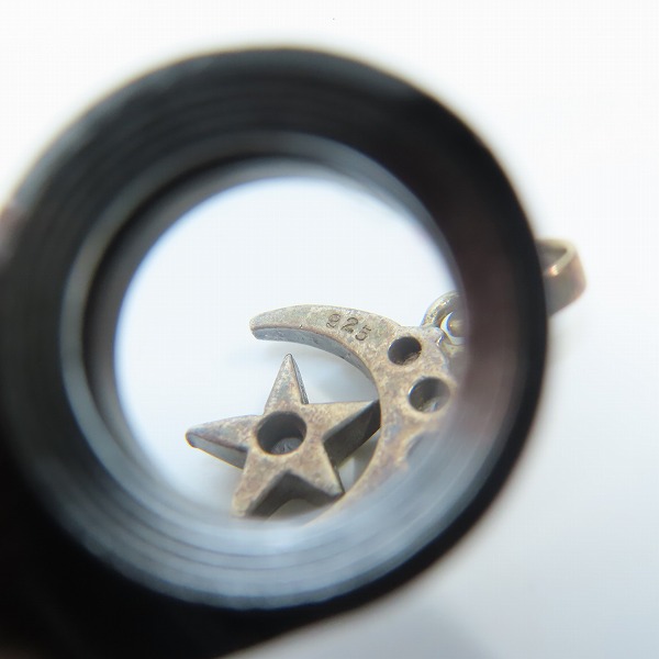 実際に弊社で買取させて頂いたLoree Rodkin/ローリーロドキン マルチカラーストーン/18K×SILVER925 ハーフ ムーン スター ペンダントの画像 5枚目