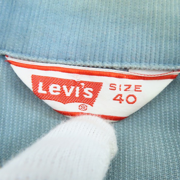 実際に弊社で買取させて頂いたLEVI'S/リーバイス 三角タグ/刻印52/ヴィンテージ/ビンテージ コーデュロイジャケット 40の画像 2枚目