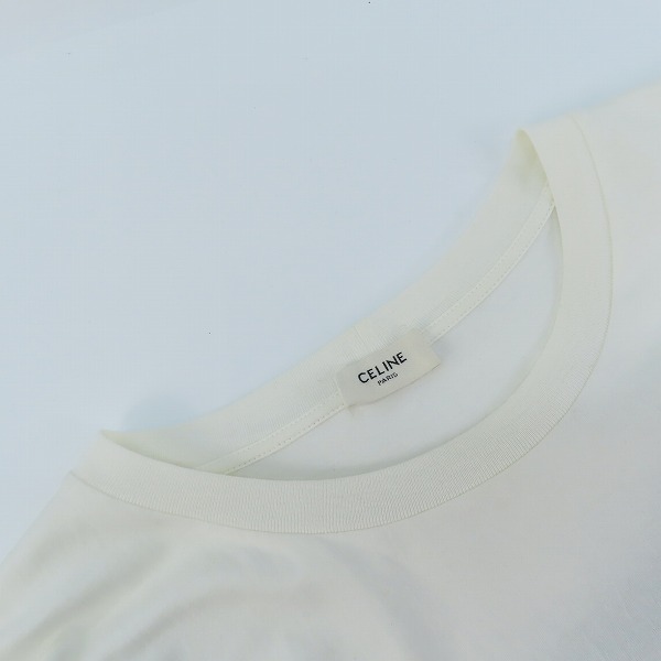 実際に弊社で買取させて頂いたCELINE/セリーヌ ロゴ 半袖 Tシャツ/カットソー 2X681671Q/Sの画像 6枚目