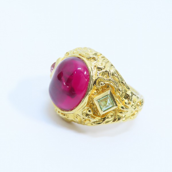 実際に弊社で買取させて頂いたCelia de Flers/セリー デ フレール リバティーン ルビー リング 9号