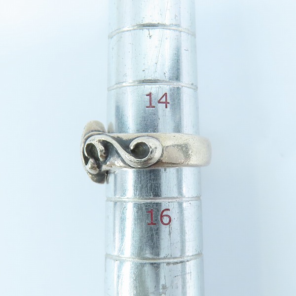 実際に弊社で買取させて頂いたLSD/ラウドスタイルデザイン bloom ブルームリング パヴェダイヤ×グリーンストーン/15号-15.5号の画像 8枚目