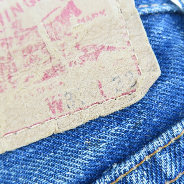 実際に弊社で買取させて頂いたLevis/リーバイス 60年代 VINTAGE/ビンテージ 502 ビッグE ボタン裏16 W31L32の画像 3枚目