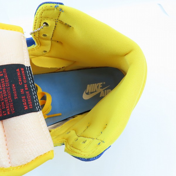 実際に弊社で買取させて頂いた【未使用】NIKE/ナイキ WMNS AIR JORDAN 1 RETRO HIGH OG/エアジョーダン 1 レトロ ハイ リバースレイニー FD2596-700/25.5の画像 4枚目