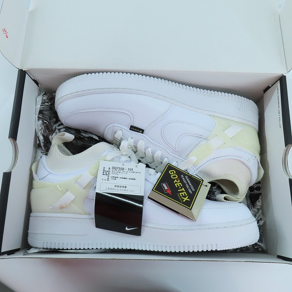 実際に弊社で買取させて頂いたNIKE×UNDERCOVER/ナイキ×アンダーカバー AIR FORCE 1 LOW/エアフォース１ ロー ホワイト DQ7558-101/27.5の画像 8枚目