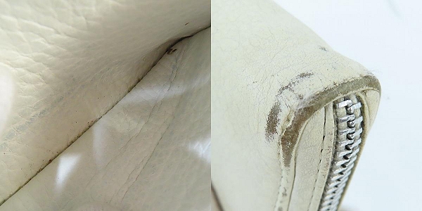 実際に弊社で買取させて頂いたCHROME HEARTS/クロムハーツ REC F 3PTCH/REC-F ZIP 3セメタリークロスパッチ ウォレット  ホワイトの画像 7枚目