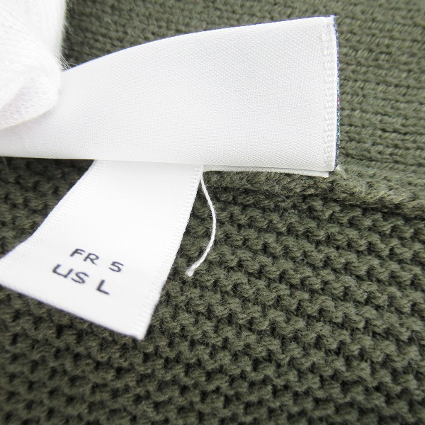 実際に弊社で買取させて頂いたLACOSTE/ラコステ ミリタリーニットカーディガン カーキ AH138EM /5の画像 3枚目