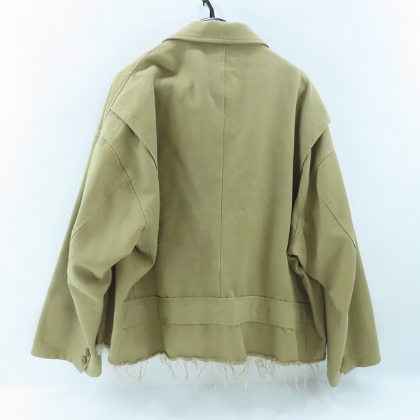 実際に弊社で買取させて頂いたdoublet/ダブレット 21SS SILK CHINO CUT-OFF JACKET/カットオフジャケット 21SS10JK39/Lの画像 1枚目