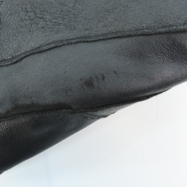 実際に弊社で買取させて頂いたNO ID./ノーアイディ THE BLACK SENSE MARKET トスカーナムートン ライダースジャケット/1の画像 6枚目