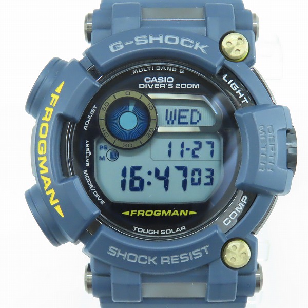 実際に弊社で買取させて頂いたG-SHOCK/Gショック MASTER OF G FROGMAN/マスターオブG フロッグマン マスターインネイビーブルー GWF-D1000NV-2JFの画像 1枚目