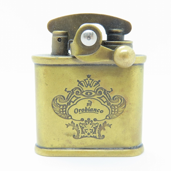 実際に弊社で買取させて頂いたOrobianco/オロビアンコ ライター ブランドロゴ コリブリオイルライター ブラスバレル加工