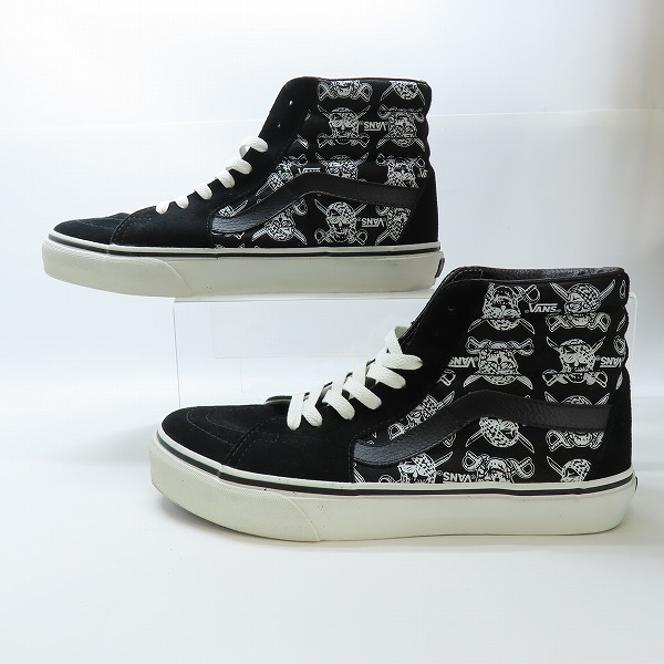 実際に弊社で買取させて頂いた【観賞用】VANS/バンズ SK8-HI/スケートハイ パイレーツスカル ハイカットスニーカー T375/8.5の画像 3枚目