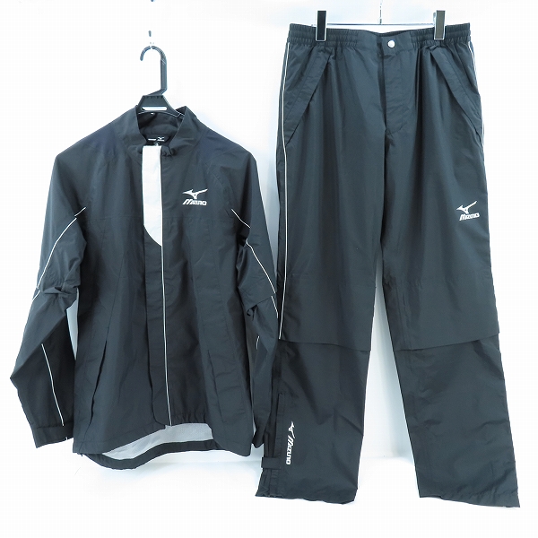 実際に弊社で買取させて頂いたMIZUNO/ミズノ ゴルフウェア アウタージャージセットアップ ブラック/XL