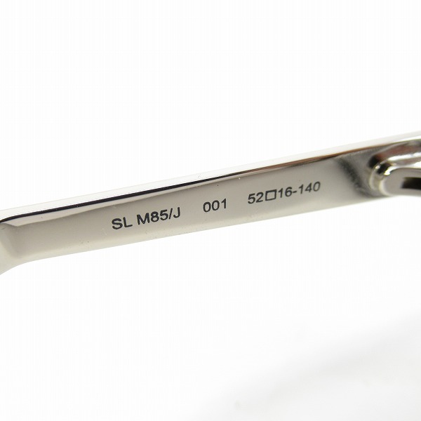実際に弊社で買取させて頂いたSAINT LAURENT PARIS/サンローランパリ 度入り眼鏡/メガネフレーム/アイウェア  SL M85/J 001 の画像 5枚目
