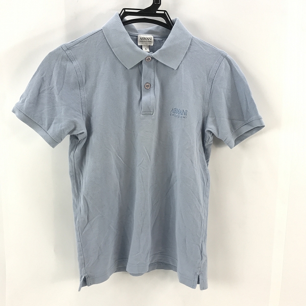 実際に弊社で買取させて頂いたARMANI COLLEZIONI/アルマーニ コレツィオーニ ロゴ刺繍半袖ポロシャツ S