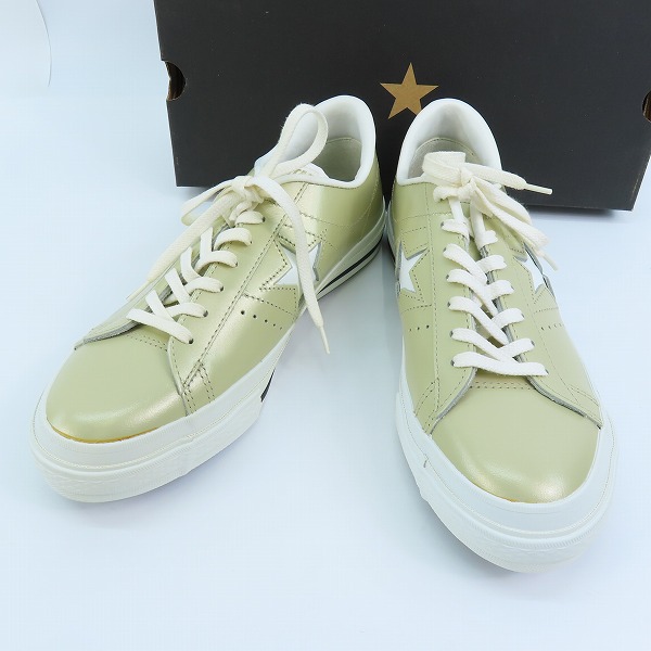 実際に弊社で買取させて頂いたCONVERSE/コンバース ONE STAR CELEBRITY OX/ワンスター セレブリティ ゴールド/ホワイト/7.5