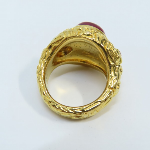 実際に弊社で買取させて頂いたCelia de Flers/セリー デ フレール リバティーン ルビー リング 9号の画像 5枚目