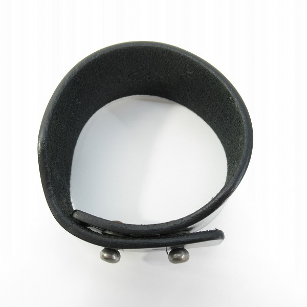 実際に弊社で買取させて頂いたRick Owens/リックオウエンス レザーブレスレット Sの画像 5枚目