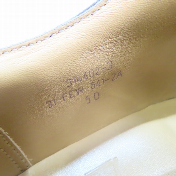 実際に弊社で買取させて頂いたJ.M.WESTON/ジェイエムウェストン GOLF DERBY/ゴルフ ダービー ドレスシューズ/ビジネスシューズ 31-FEW-641-2A /5Dの画像 5枚目