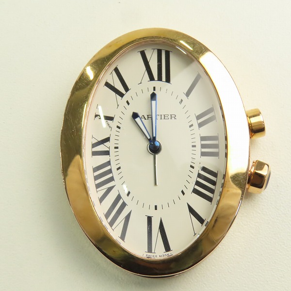 実際に弊社で買取させて頂いたCartier/カルティエ ベニュワール クオーツ 置時計【動作未確認】の画像 1枚目