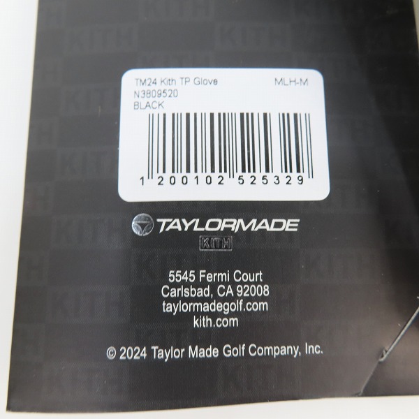 実際に弊社で買取させて頂いたKith×TaylorMade/キス×テーラーメイド MADE TP GOLF GLOVE ゴルフグローブ ブラック/REG/Mの画像 6枚目