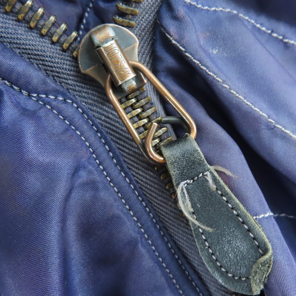 実際に弊社で買取させて頂いたU.S.AIR FORCE/エアフォース CONMARジッパー/ビンテージ N-2A フライトジャケット 8310-485800-46/XLの画像 7枚目