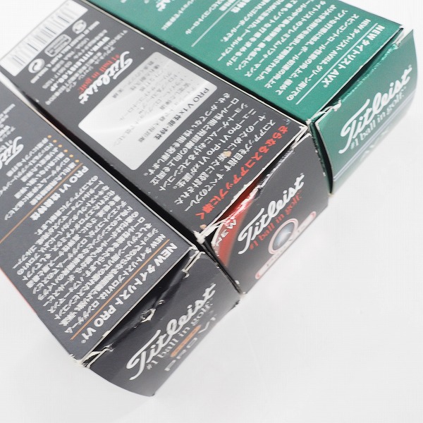 実際に弊社で買取させて頂いた 【未使用/オウンネーム】Titleist/タイトリスト PRO V1・ PRO V1x・AVX ゴルフボール ホワイト 計3スリーブの画像 5枚目