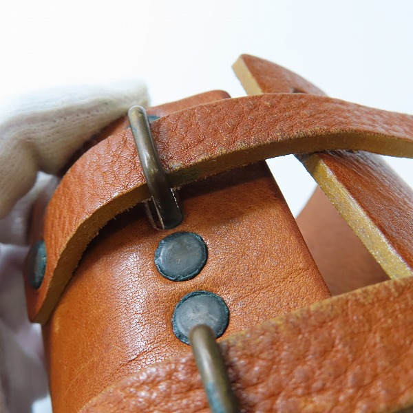 実際に弊社で買取させて頂いたMartin Margiela/マルタンマルジェラ 初期 レザーブレス バングルの画像 8枚目