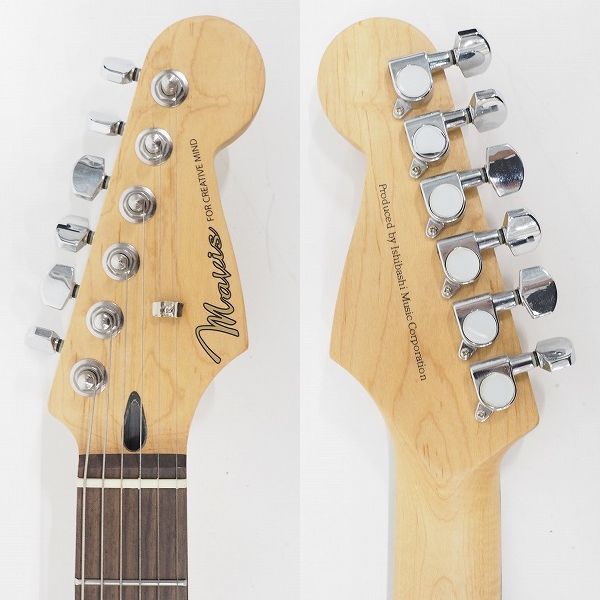 実際に弊社で買取させて頂いた★Mavis/メイビス MST-200 ストラトキャスターType エレキギター ギグケース付の画像 2枚目