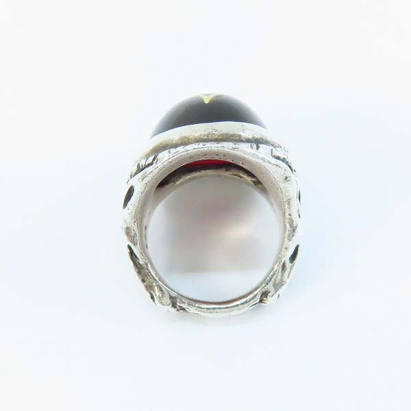 実際に弊社で買取させて頂いたALEX STREETER/アレックスストリーター エンジェルハートリング  レッド 12.5号の画像 5枚目