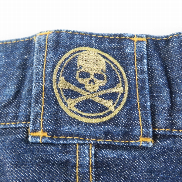 実際に弊社で買取させて頂いたmastermind JAPAN/マスターマインド 11AW/mindblow期 ブルースカル刺繍 ダブルウエスト ブッシュパンツ MZ-PA03-00-1/Mの画像 3枚目