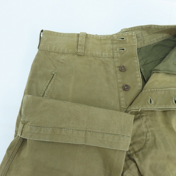 実際に弊社で買取させて頂いたFRENCH ARMY/フランス軍  ヴィンテージ 後期型 M-47 カーゴパンツ/Lの画像 2枚目