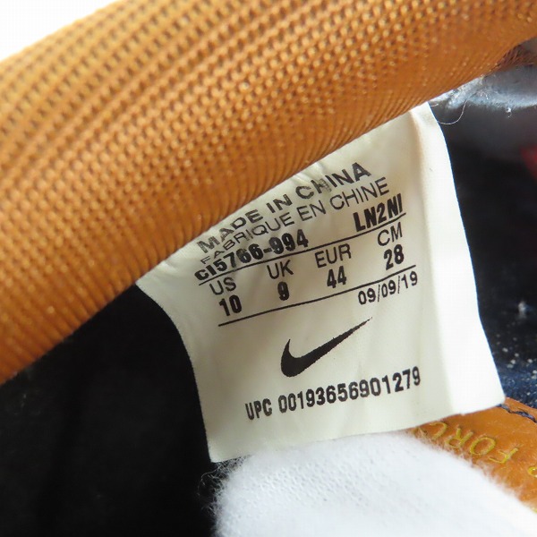 実際に弊社で買取させて頂いたNIKE×Levi's/ナイキ×リーバイス AIR FORCE 1 LOW /エア フォース1 nike by you/CI5766-994/28の画像 5枚目