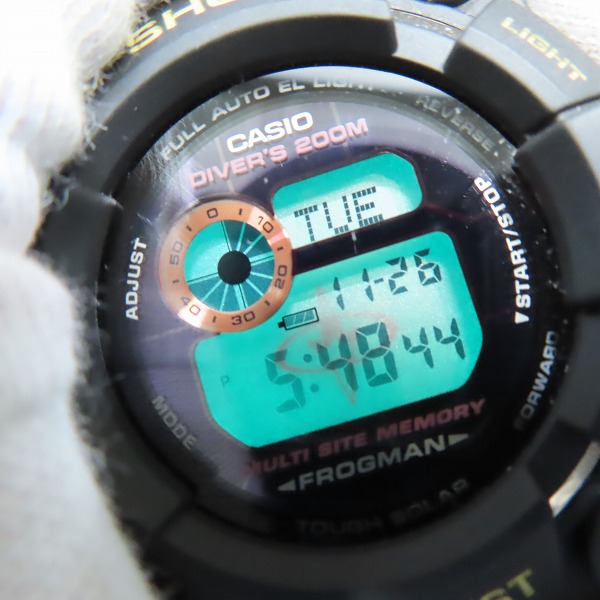 実際に弊社で買取させて頂いたG-SHOCK/Gショック FROGMAN/フロッグマン '05年モデル トリプルクラウン GW-200TC-4JRの画像 5枚目