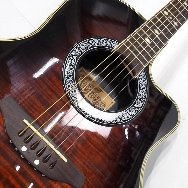 実際に弊社で買取させて頂いた★K.GARAGE/Kガレージ  EA-400 BRB エレアコ/アコースティックギター/アコギ ソフトケース付の画像 5枚目