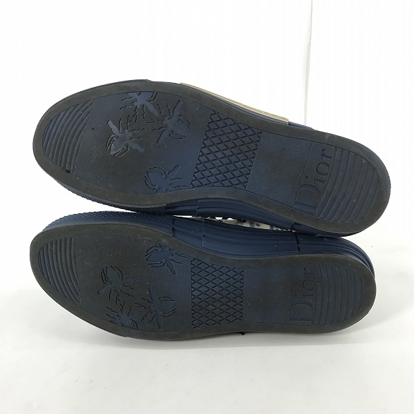 実際に弊社で買取させて頂いたDior/ディオール オブリーク PVC×ラバー ローカット スニーカー20CDC/43の画像 2枚目