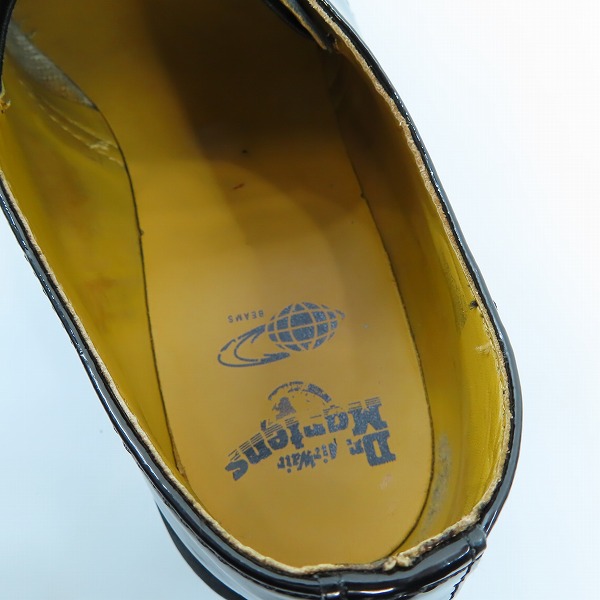 実際に弊社で買取させて頂いたDr.Martens×BEAMS/ドクターマーチン×ビームス PATENT LAMPER 3ホール 1461B 21713001/UK10の画像 4枚目
