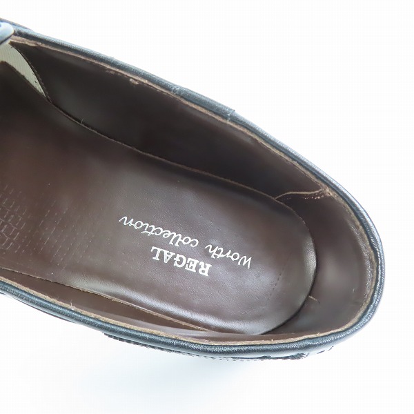 実際に弊社で買取させて頂いたREGAL worth collection /リーガル ワースコレクション タッセル ローファー ブラック V088/25の画像 4枚目