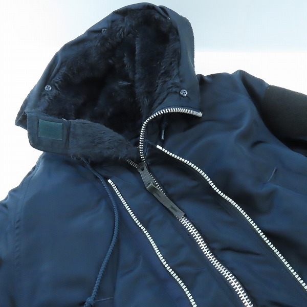 実際に弊社で買取させて頂いたALPHA INDUSTRIES/アルファインダストリーズ N-3B フライトジャケット 1615-573-8335 /XLの画像 2枚目