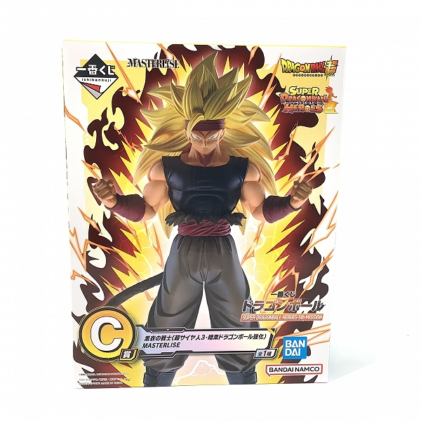 実際に弊社で買取させて頂いた【未開封】一番くじ ドラゴンボール SUPER DRAGONBALL HEROES 5th MISSION C賞 黒衣の戦士 超サイヤ人3 暗黒ドラゴンボール強化