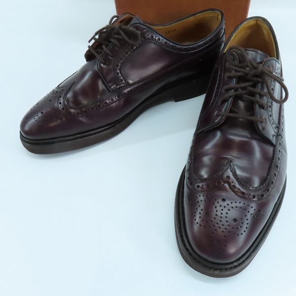 実際に弊社で買取させて頂いたBerwick/バーウィック ウイングチップ レザー ビジネスシューズ 5278/7.5