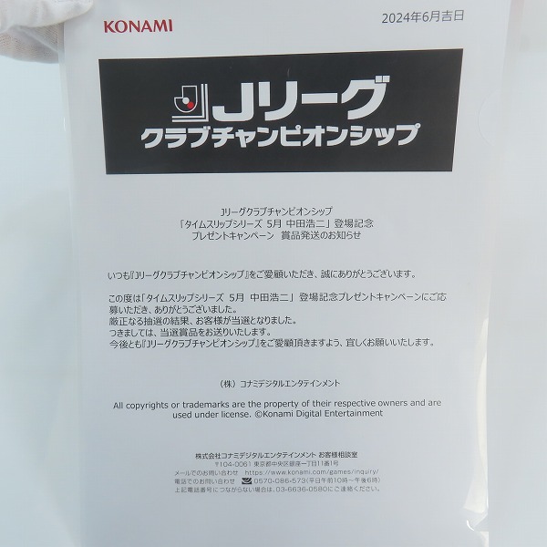 実際に弊社で買取させて頂いた【未使用】NIKE/ナイキ 鹿島アントラーズ レプリカユニフォーム Jリーグクラブチャンピオンシップ当選証明書付 FN8544-687/Lの画像 9枚目