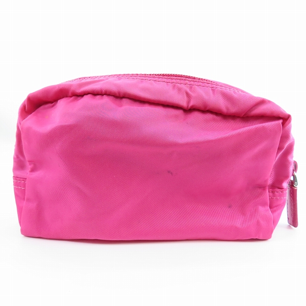 実際に弊社で買取させて頂いたPRADA/プラダ 三角ロゴプレート ポーチの画像 1枚目