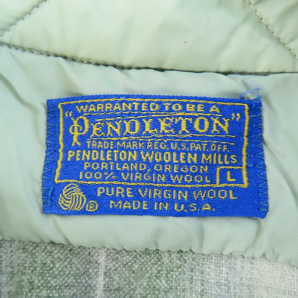 実際に弊社で買取させて頂いた【難有】PENDLETON/ペンドルトン チェック柄 フランネルシャツ/Lの画像 2枚目