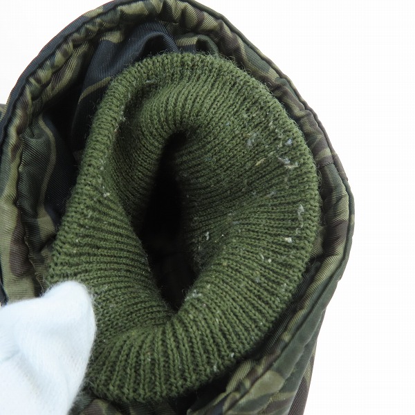 実際に弊社で買取させて頂いたHYSTERIC GLAMOUR/ヒステリックグラマー N-3B カモ 迷彩柄 フライトジャケット 4AC-0243/Lの画像 8枚目