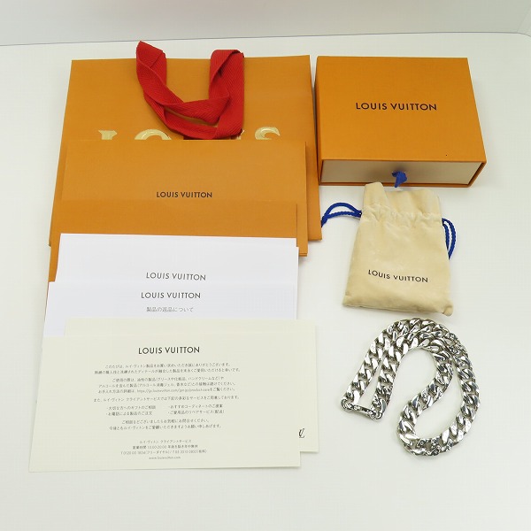 実際に弊社で買取させて頂いたLOUIS VUITTON/ルイヴィトン コリエ・LVチェーンリンクス チェーンネックレス M69987の画像 6枚目