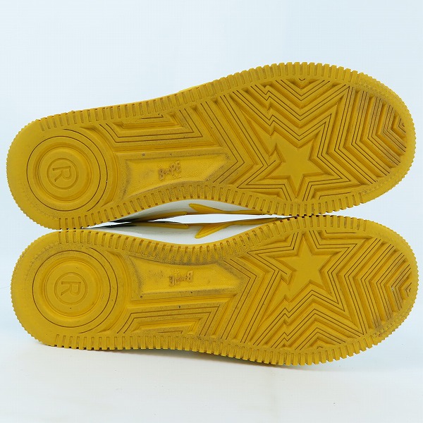 実際に弊社で買取させて頂いたA BATHING APE/アベイジングエイプ BAPE STA/ベイプスタ ローカットスニーカー OZXSHMX91309N/27.5の画像 2枚目