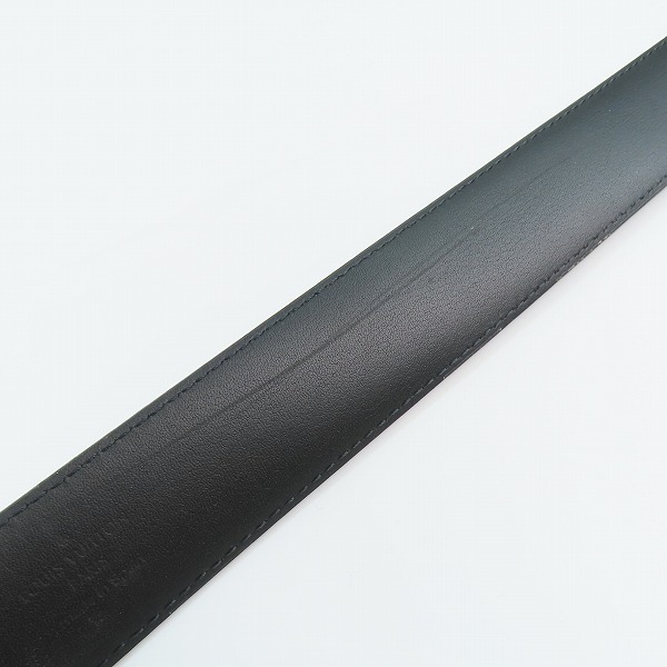 実際に弊社で買取させて頂いたLOUIS VUITTON/ルイヴィトン サンチュール ヴォヤジャー ベルト モノグラム エクリプス レザーベルト M0043 100/40の画像 6枚目